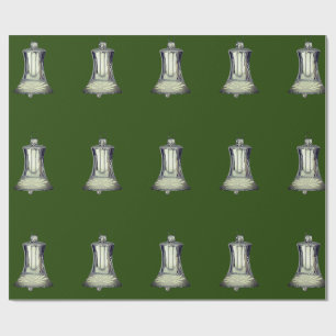 Cadeau Papier à enveloppement vert Silver Bells