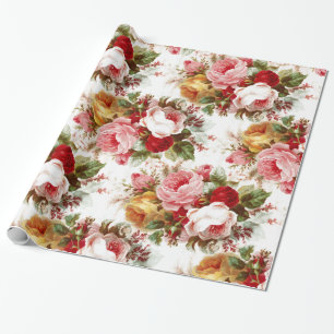 Cadeau Papier à enveloppement vintage Mariage Chic Shabby
