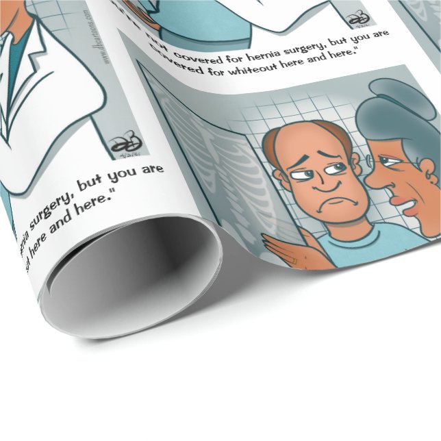 Cadeau Papier à enveloppement X-Rays (Coin rond)