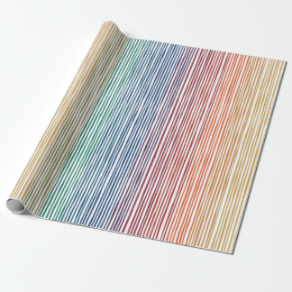 Cadeau Papier à envelopper Aquarelle Arc-en-ciel