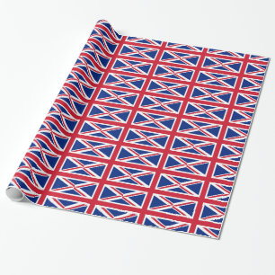 Cadeau Papier à envelopper avec drapeau du Royaume-Uni