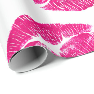 Cadeau Papier à envelopper - Baiser rose