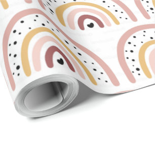 Cadeau Papier à envelopper - Coeurs arc-en-ciel + Pola Do