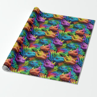 Cadeau Papier à envelopper - Fierté petits dragons 1