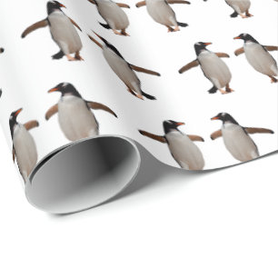 Cadeau Papier à envelopper français Gentoo (choisir la co
