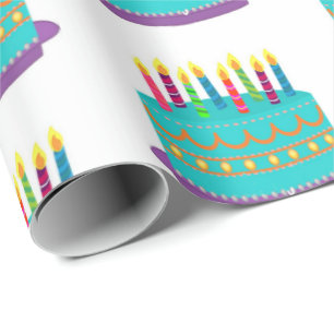 Cadeau Papier à envelopper - Gâteau d'anniversaire