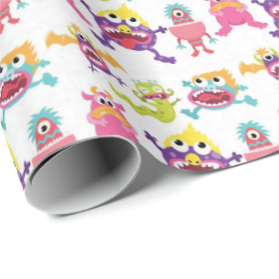 Cadeau Papier à envelopper - Monstres effrayants