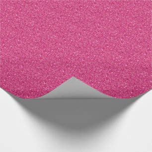 Cadeau Papier à envelopper Parties scintillant rose Faux