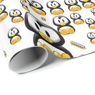 Cadeau Papier à envelopper Pingouin