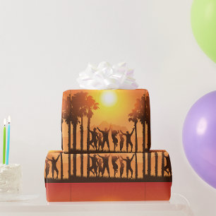 Cadeau Papier à envelopper pour la fête d'été