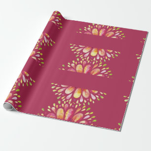 Cadeau Papier à envelopper rose doux