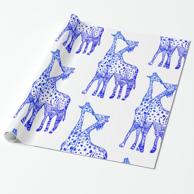 Cadeau Papier à envelopperAmour africain (Déroulé)