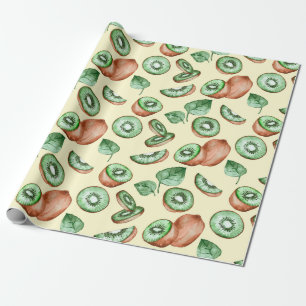 Cadeau Papier à Motif de fruits Kiwi