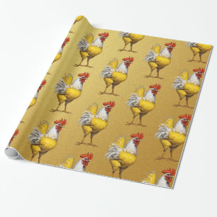 Cadeau Papier à Motif de poulet