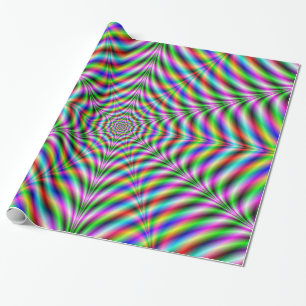 Cadeau Papier à papier à douze points Psychédélique Web