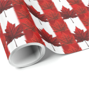 Cadeau Papier à souvenir du drapeau du Canada