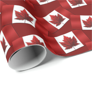 Cadeau Papier à souvenir du drapeau du Canada