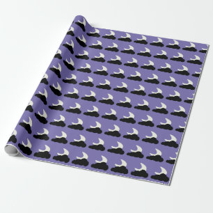 Cadeau Papier à thème nuit nuage de lune sommeil