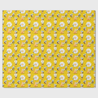Cadeau Papier abeille Happy Wrapper
