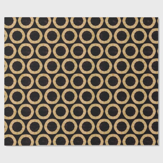 Cadeau Papier africain de Decoupage de textile (Plat)