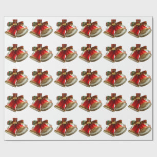 Cadeau Papier blanc de recouvrement Red Bells
