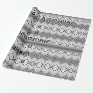 Cadeau Papier brillant à envelopper, gris Gardez-le beau