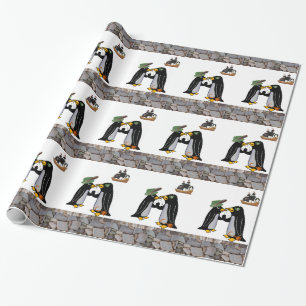 Cadeau Papier brillant, Pirate Penguin Bateau