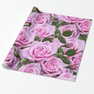 Cadeau Papier brillant, Roses roses roses