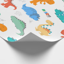 PAPIER CADEAU: DINOSAURS