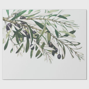 CADEAU PAPIER CADEAU: MERRY CHRISTMAS OLIVE BRANCHE