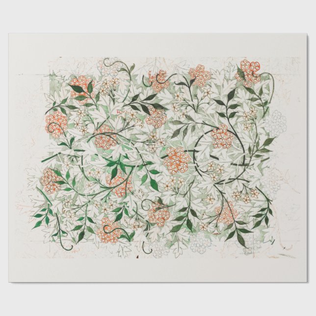 CADEAU PAPIER CADEAU: WILLIAM MORRISE : JASMINE (Plat)