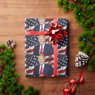 CADEAU PAPIER CADO CHRISTMAS DONALD TRUMP