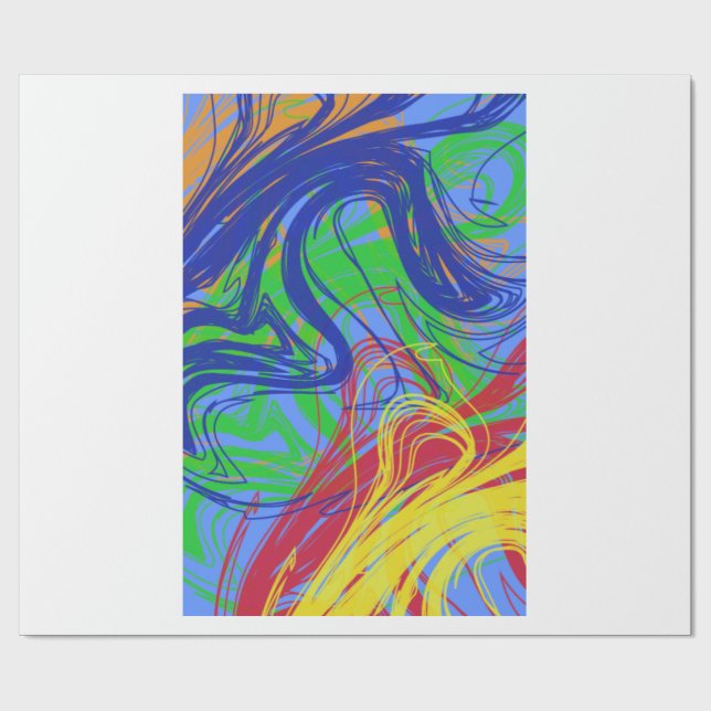 Cadeau Papier coloré (Plat)
