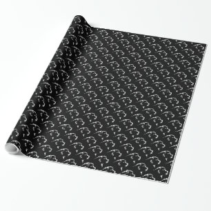 Cadeau Papier de chiot de Terre-Neuve de papier