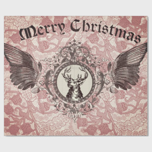 Cadeau Papier de Decoupage d'élans de Noël
