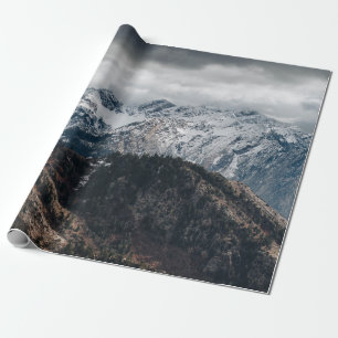 CADEAU PAPIER DE LA GAMME DE MONTAGNES DE NEIGE