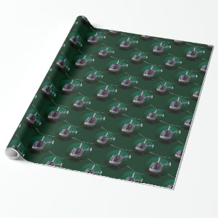 Cadeau Papier de Noël de l'hélicoptère