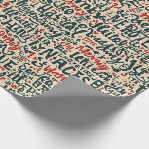 Cadeau Papier de Noël traditionnel/classique