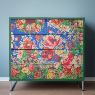 Cadeau Papier de recouvrement ou de découpage à fleurs