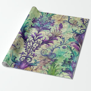 Cadeau Papier découpage pour meubles à motif floral conti