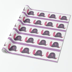Cadeau Papier d'écouvillonnage pour escargots roses