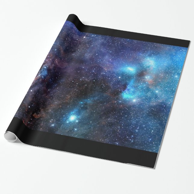Cadeau Papier d'emballage 2 de galaxie - avec la (Déroulé)