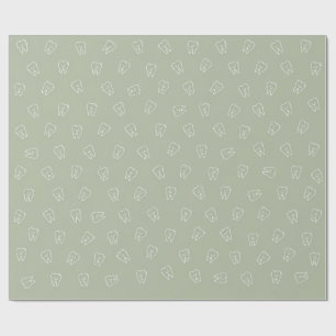 Cadeau Papier d'emballage à dent mignon