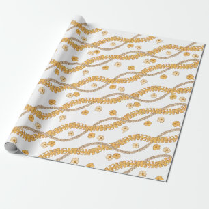 Cadeau Papier d'emballage à feuilles Puakenikeni