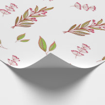 Papier d'emballage à fleurs sauvages conçu