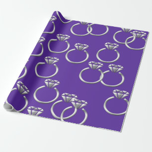Cadeau Papier d'emballage à motif de bague
