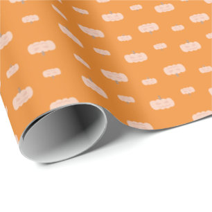 Cadeau Papier d'emballage à motif de citrouille effrayant