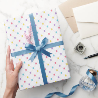 Cadeau Papier d'emballage à motif en treillis d'œufs de P