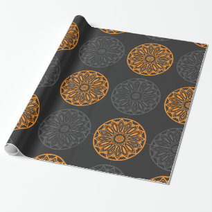 Cadeau papier d'emballage à motifs floraux