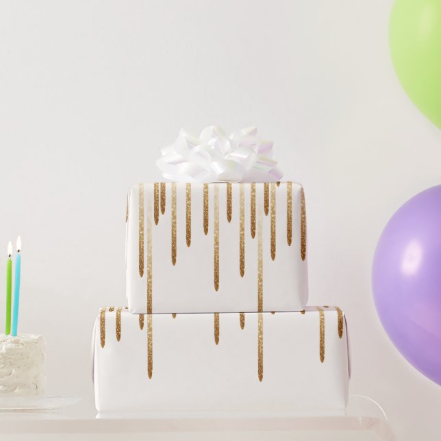 Cadeau papier d'emballage à parties scintillant (Cadeaux de fête)